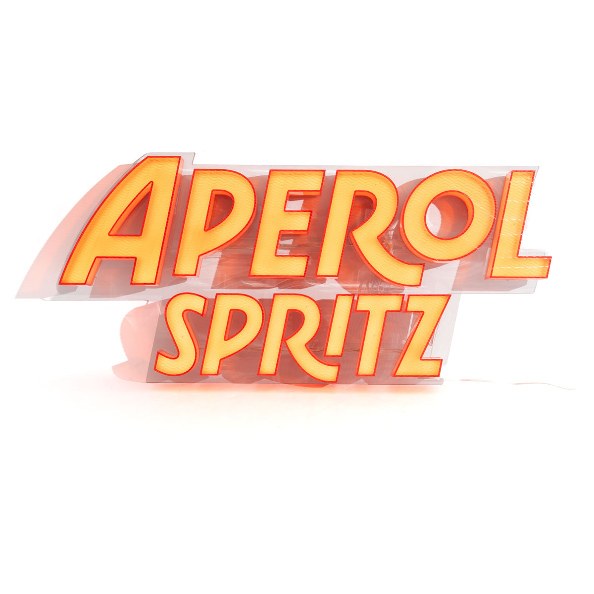 Aperol Spritz LED podświetlana reklama świetlna pomarańczowa ścienna apéritif znak – Widok 2