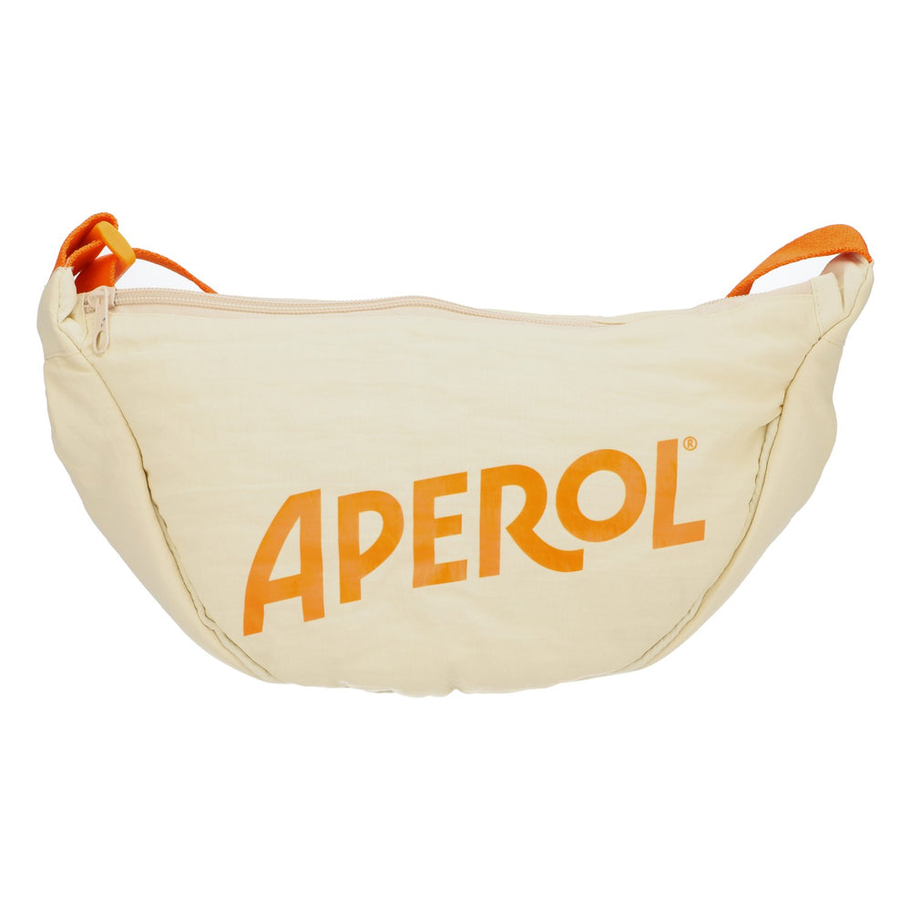 Aperol Spritz Likier Saszetka biodrowa Beżowa Pomarańczowa taśma Fanny Bag