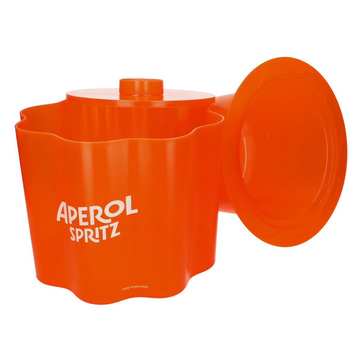 Chłodziarka do butelek z likierem Aperol Spritz, wiadro z lodem, chłodziarka na lato, średnica 34 cm – Widok 3