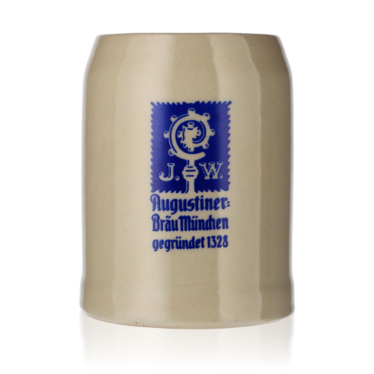 Kufel do piwa Augustiner Kufel kolekcjonerski Kufel 0,5 l Kufel ceramiczny Beżowy