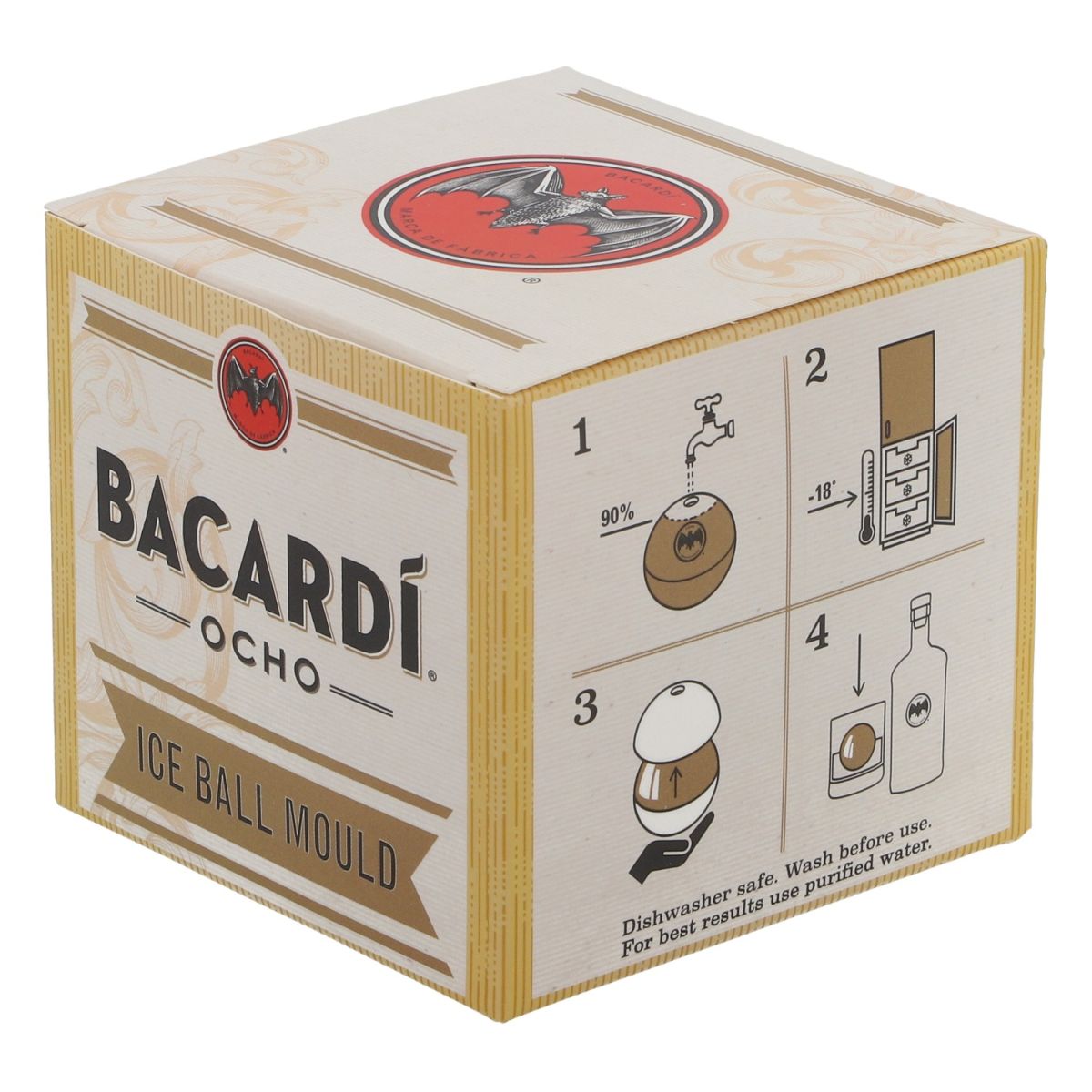 Forma do kostek lodu Bacardi Ice Ball Mould Ocho Akcesoria barowe Koktajle Longdrink – Widok 3