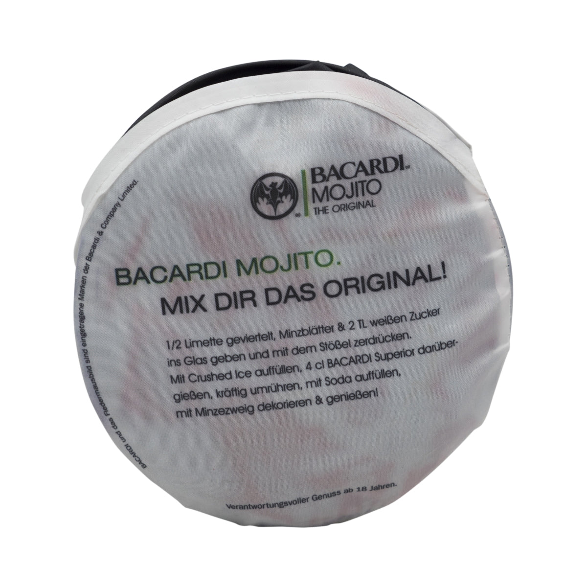Bacardi Rum Hat Foldable Black Rain Jungle Angler Fishing Hat Cap Czapka wędkarska – Widok 4