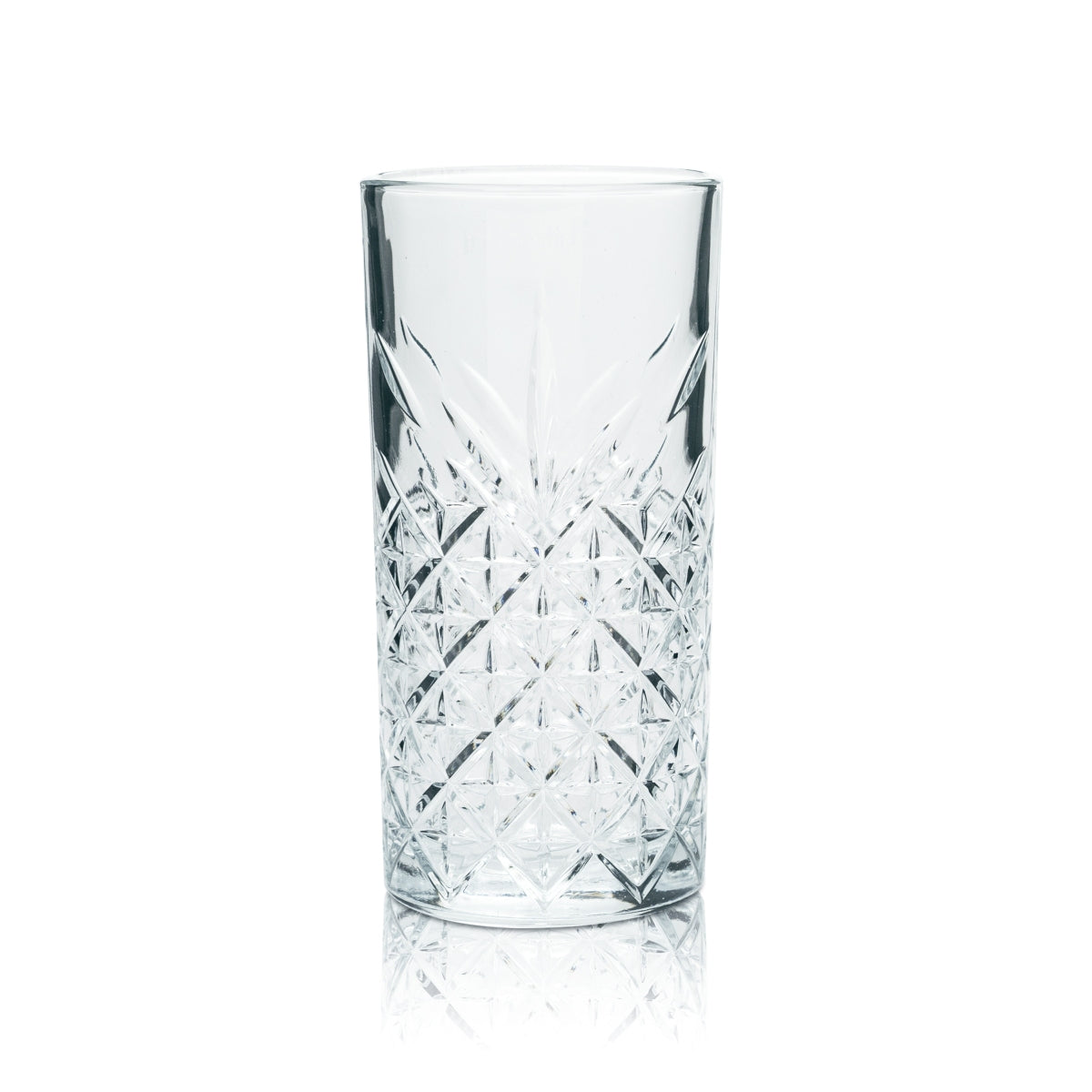Zestaw 6 szklanek Bathtub Gin 0,4 l Highball/Longdrink – szklanki z reliefem, solidne i eleganckie – Widok 4