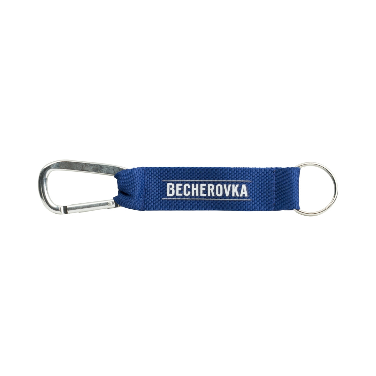Becherovka Vodka brelok do kluczy karabińczyk smycz niebieski haczyk