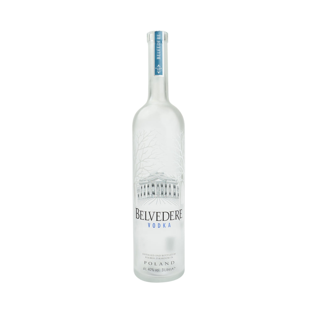 Belvedere Vodka 3l pusta butelka z lampką dekoracyjną LED Pusta butelka Skarbonka barowa