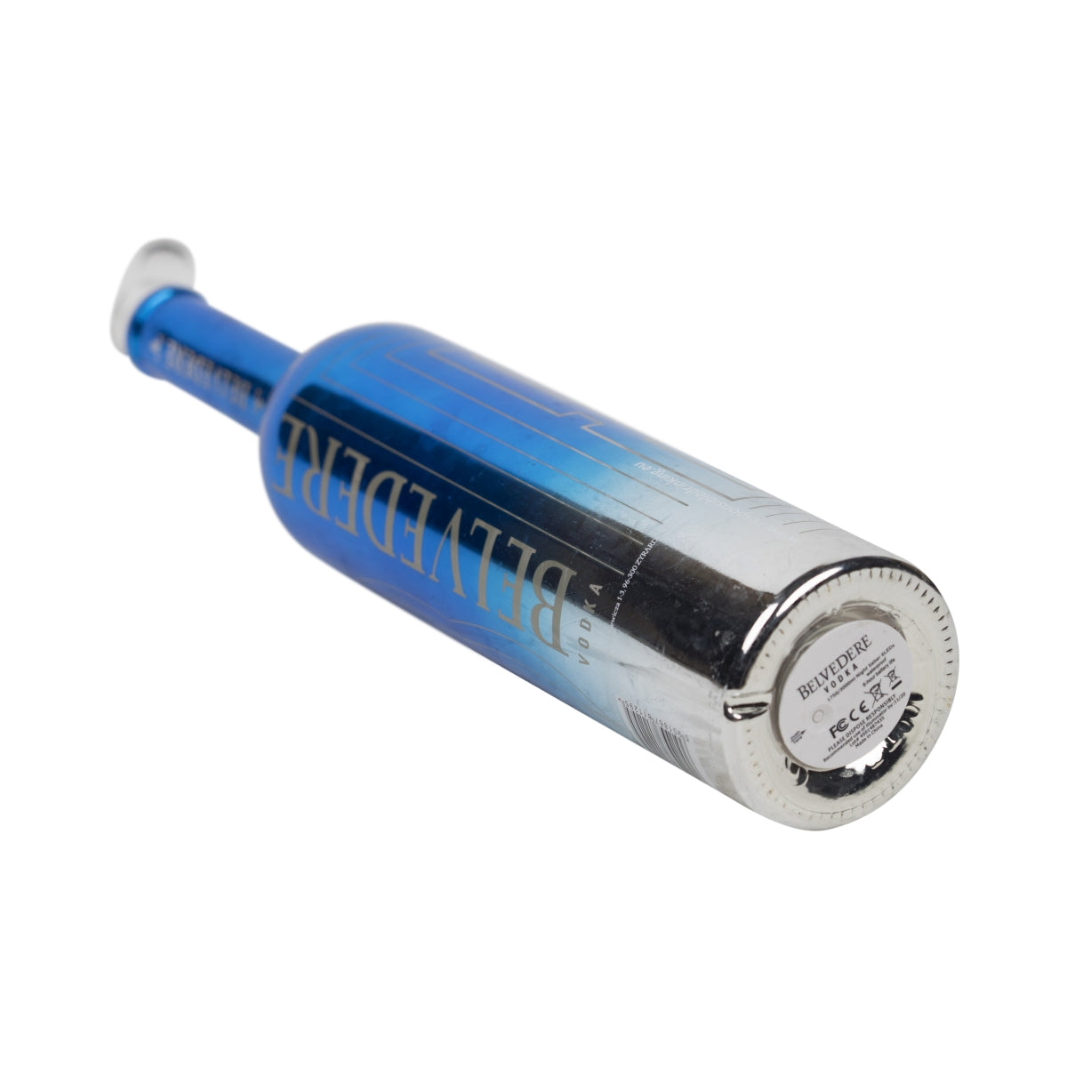Belvedere Vodka bottle 1,75L EMPTY LED Blue "B" Edition używana lampa rzemieślnicza – Widok 4