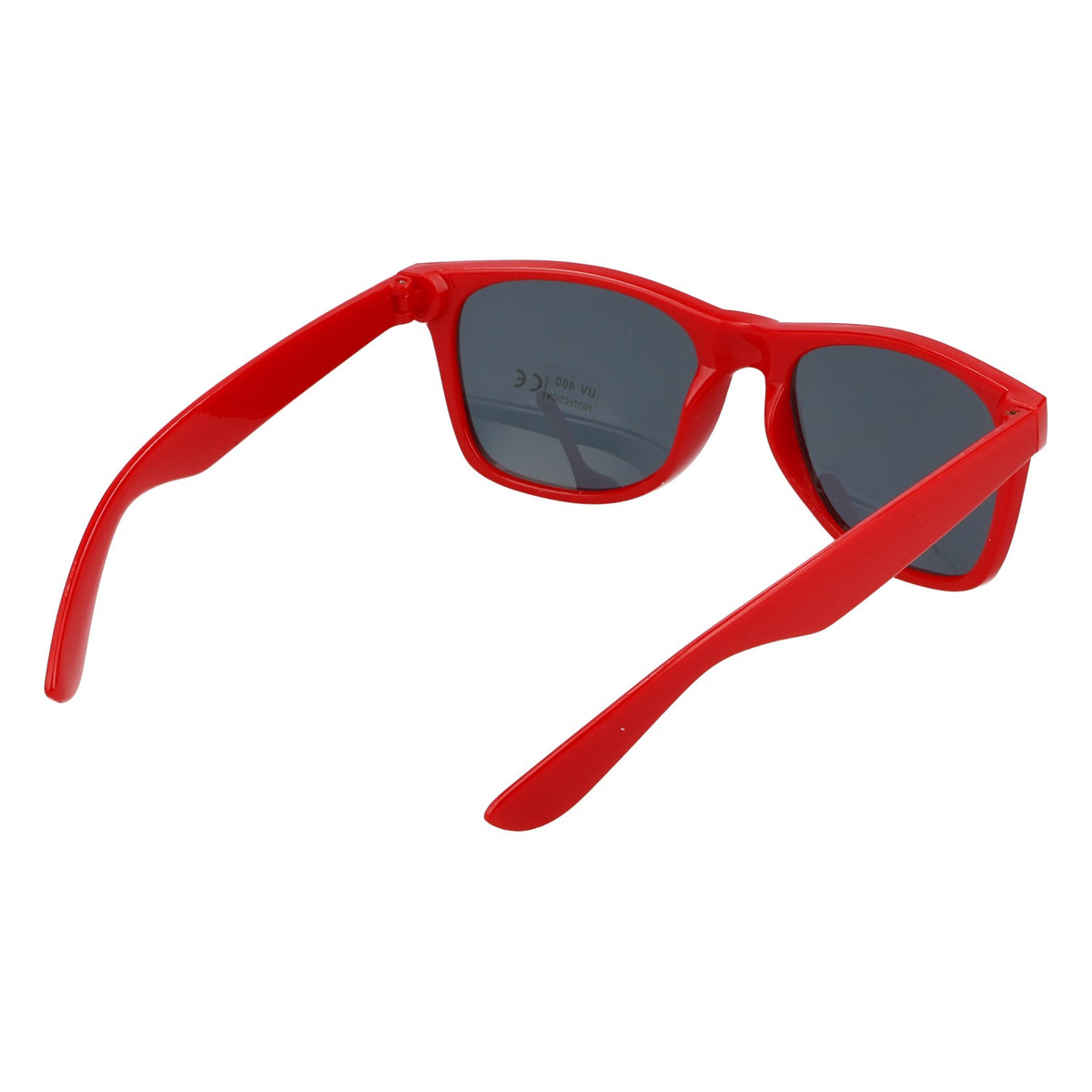 Okulary przeciwsłoneczne Berentzen, czerwone, ochrona UV 400, model Wayfarer, impreza, festiwal – Widok 4