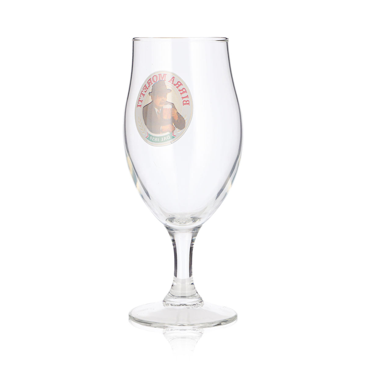 Kieliszek do piwa Birra Moretti 0,25 l z portretem i logo „Dal 1859” – Widok 4