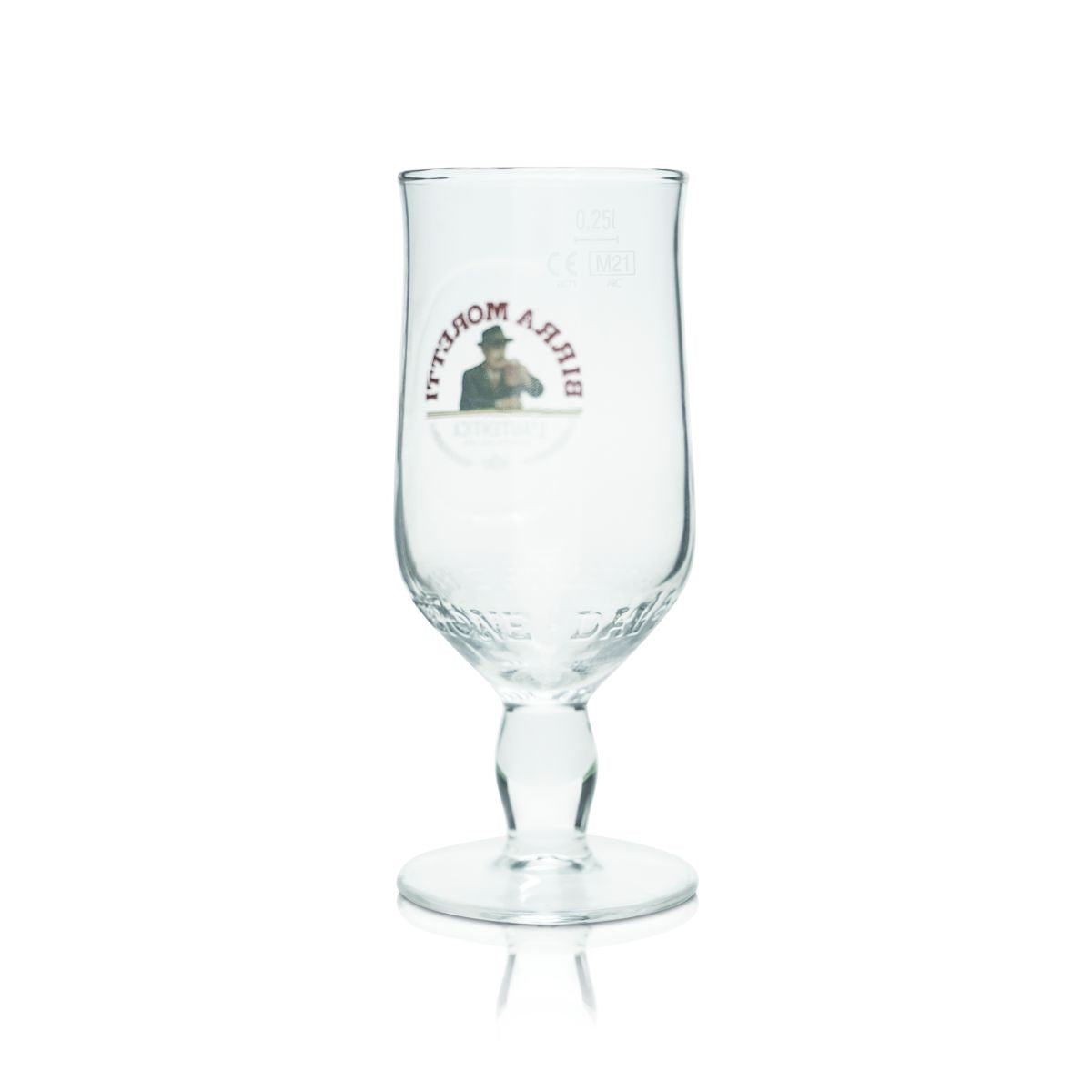 Birra Moretti szklanka do piwa 0,25l kieliszek Ricetta Dal 1859 piwo tulipan Pils Włochy – Widok 3