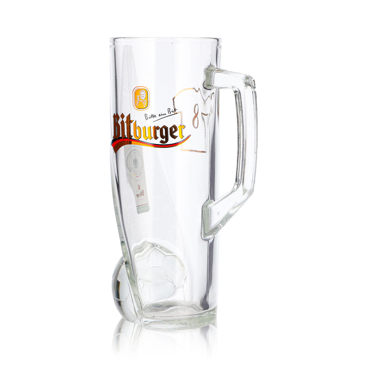 Szklanka do piwa Bitburger 0,4 l, dzbanek DFB-Premium bezalkoholowy, numer na koszulce 8 – Widok 6
