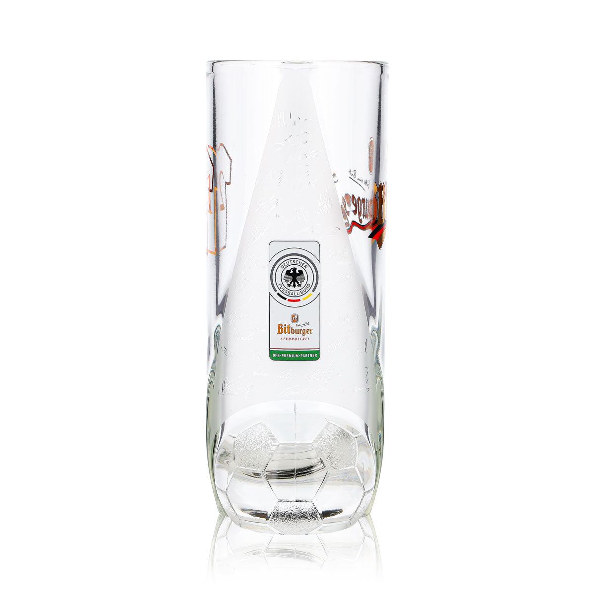 Szklanka do piwa Bitburger 0,4 l, dzbanek DFB-Premium bezalkoholowe, numer na koszulce 21 – Widok 4