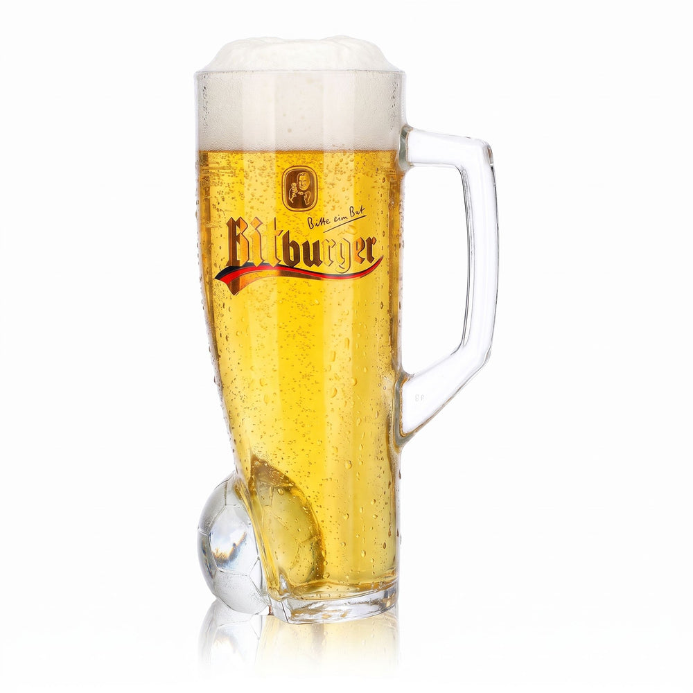 Szklanka do piwa Bitburger 0,4 l, dzbanek DFB-Premium, bezalkoholowa, numer na koszulce 10