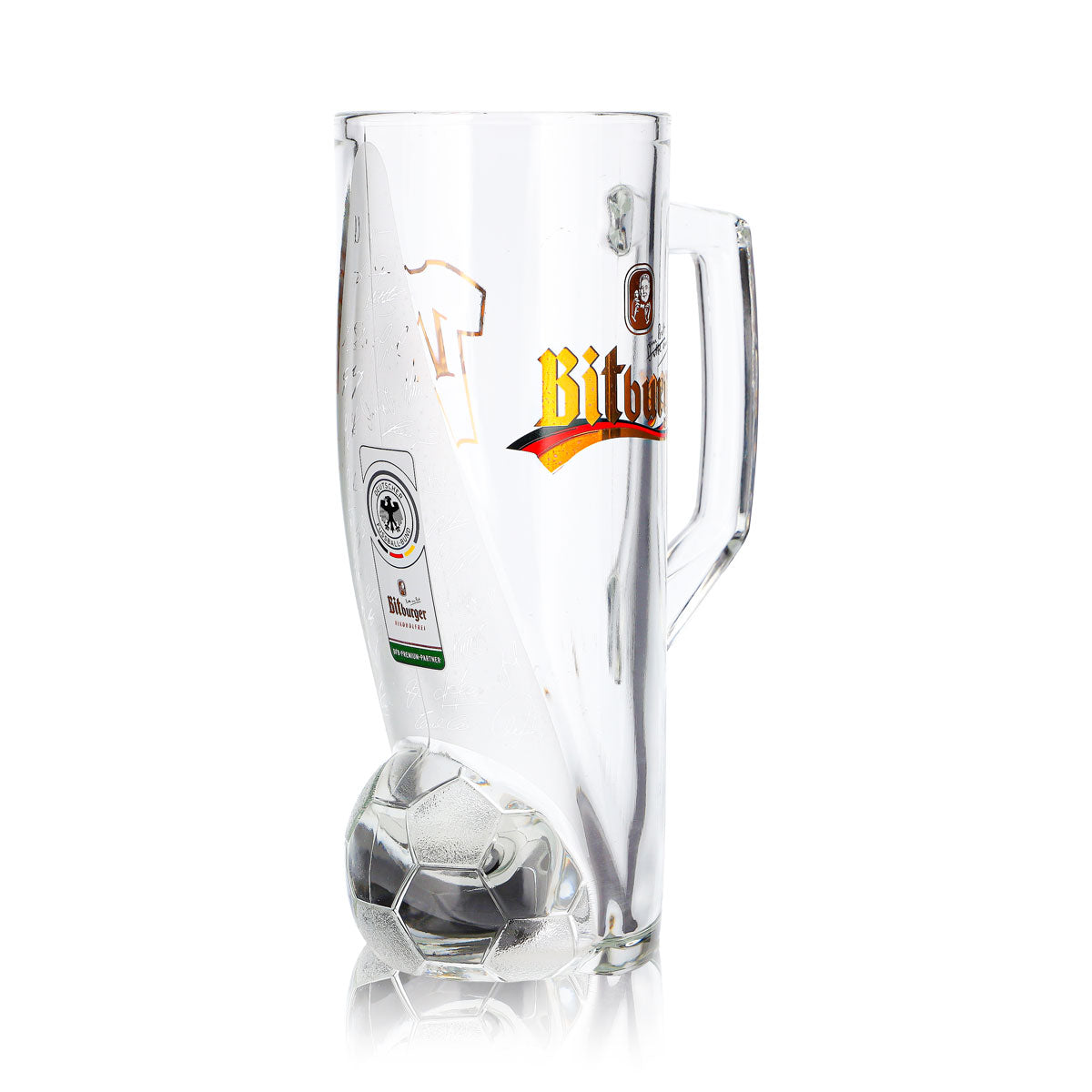 Szklanka do piwa Bitburger 0,4 l, dzbanek DFB-Premium bezalkoholowe, numer na koszulce 11 – Widok 3