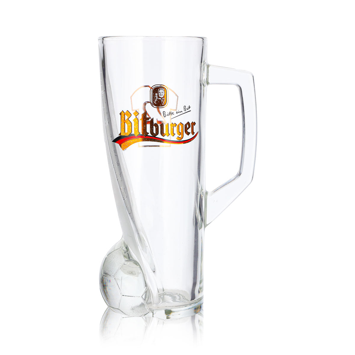 Szklanka do piwa Bitburger 0,4 l, dzbanek DFB-Premium bezalkoholowy, numer na koszulce 22 – Widok 2