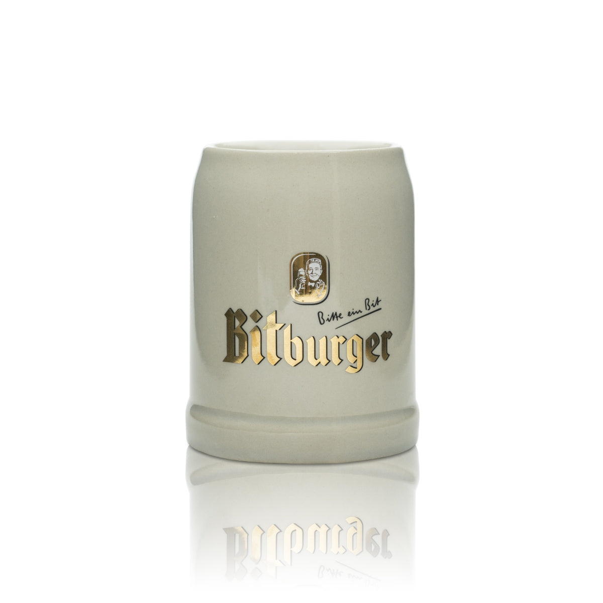 Bitburger szklanka do piwa 0,5 litra kufel uchwyt szklanki glina gastro kamionka