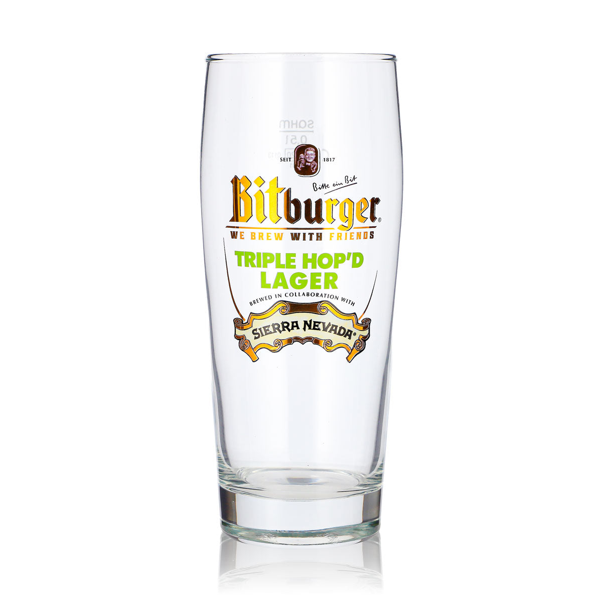 Szklanka do piwa Bitburger 0,5 l Willi Becher TRIPLE HOP’D LAGER SIERRA NEVADA Sahm
