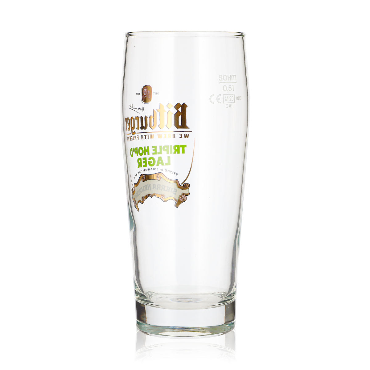 Szklanka do piwa Bitburger 0,5 l Willi Becher TRIPLE HOP’D LAGER SIERRA NEVADA Sahm – Widok 3