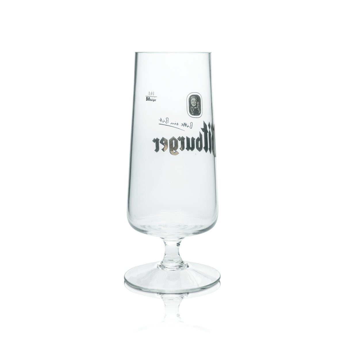 Szklanka do piwa Bitburger 1l XL Kubek Tulipan Szklanki Buty Łodyga Browar Kufel do piwa – Widok 2