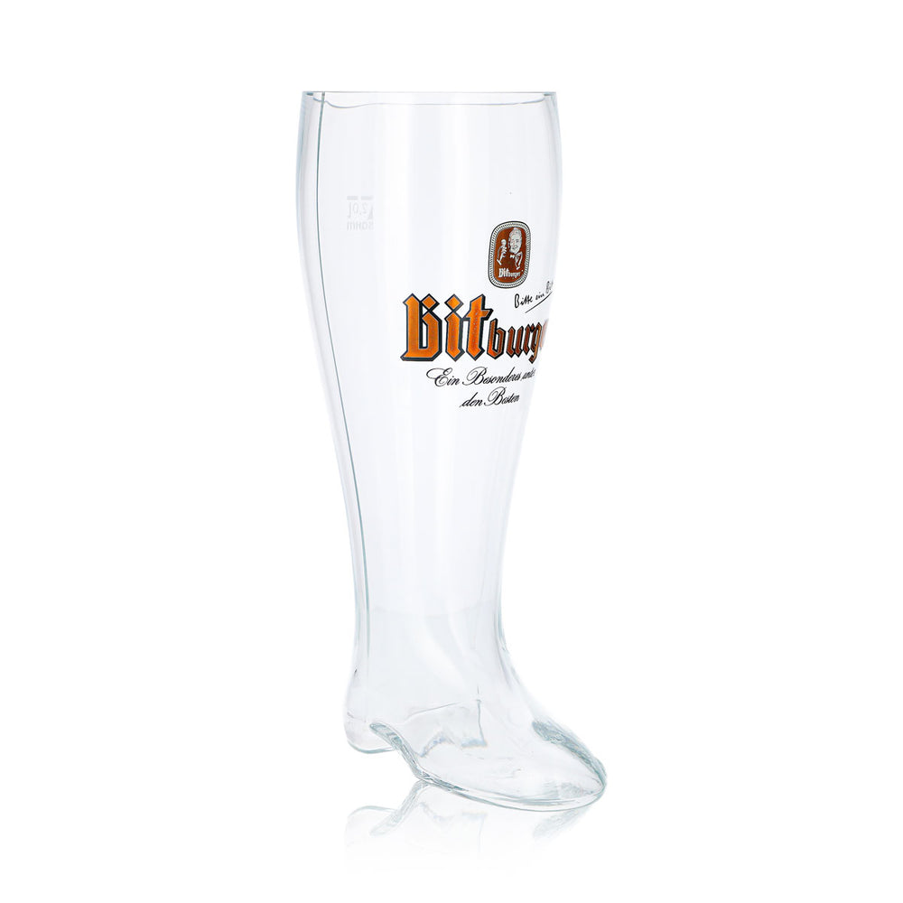 Szklanka do piwa Bitburger 2 l, model „Siefel”, kolor „Sahm”, wykończenie dębowe