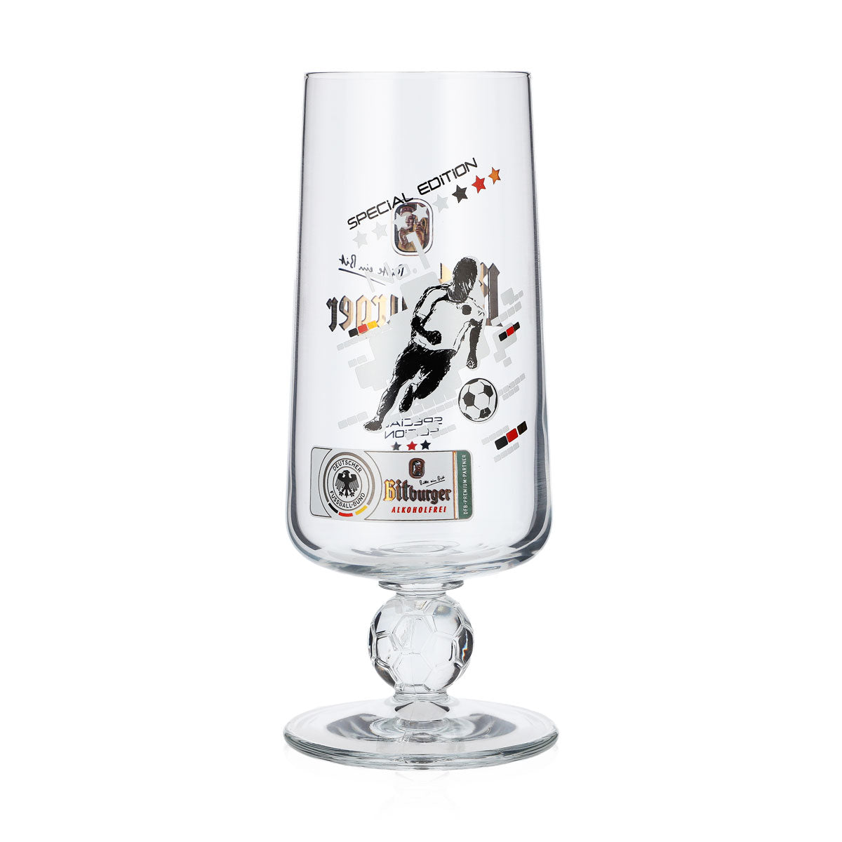 Szklanki do piwa Bitburger 0,25 l Special Edition No.1 Puchar piłkarski Tulipan – Widok 3
