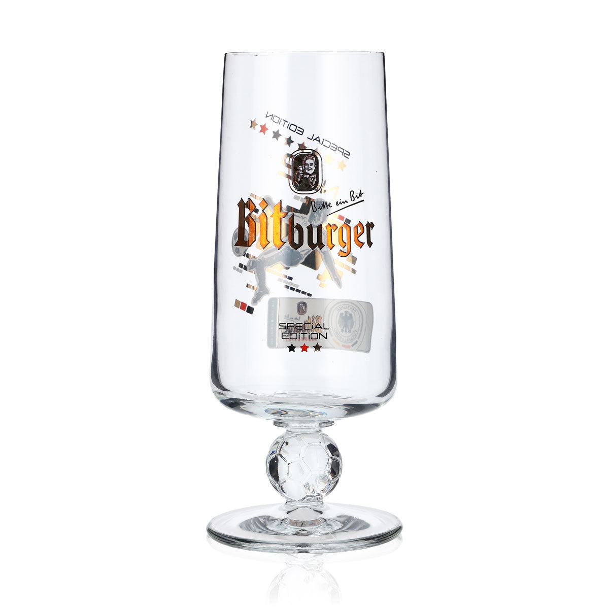 Szklanki do piwa Bitburger 0,25 l Special Edition No.2 Puchar piłkarski Tulipan