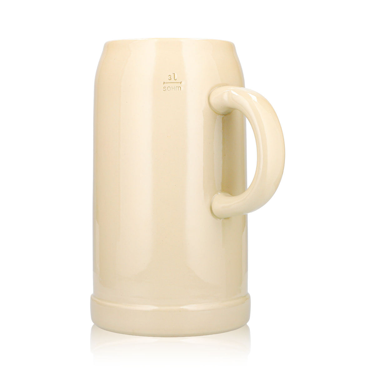 Kufel do piwa Bitburger 3 l XXXL z kamionki, browar Seidel – Widok 4
