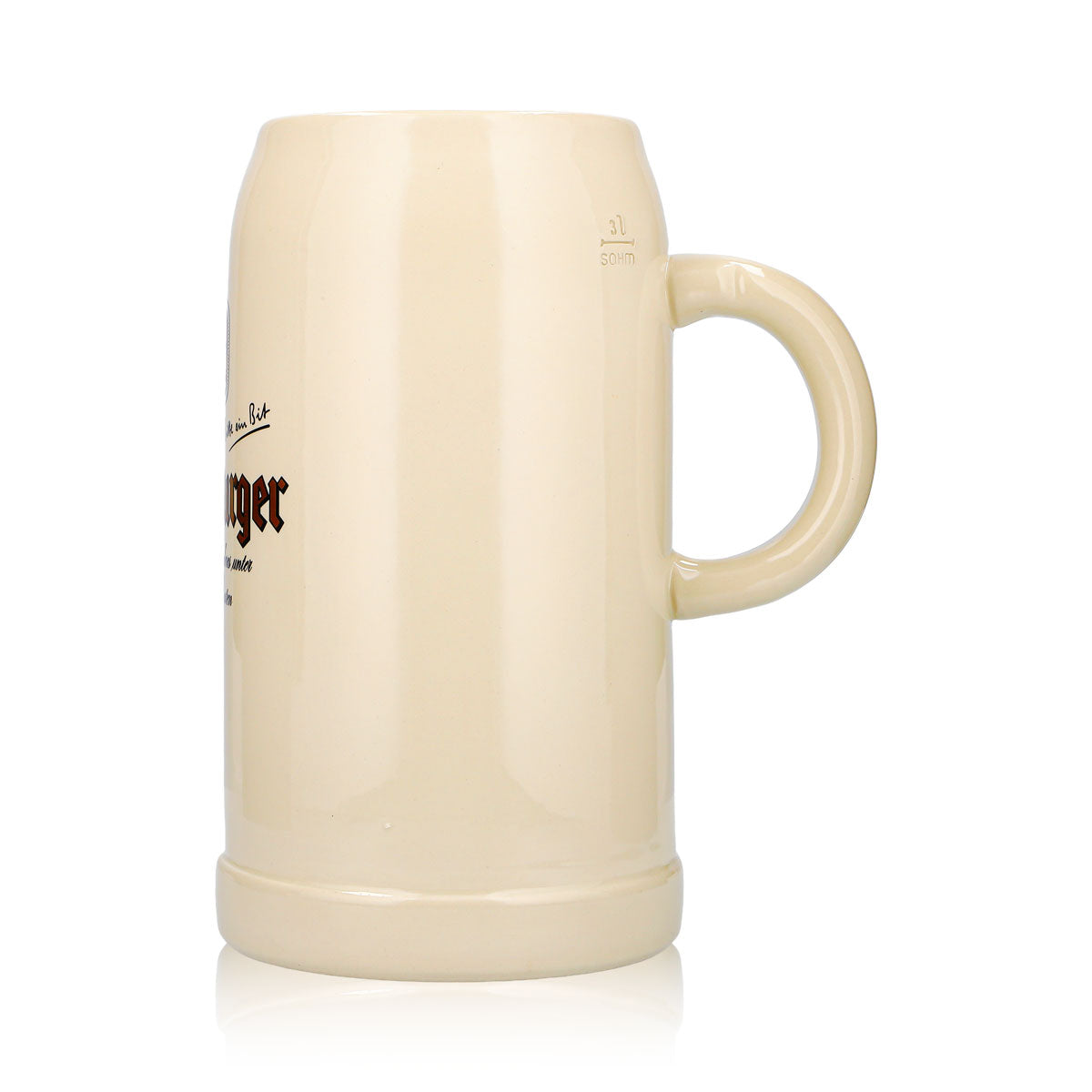 Kufel do piwa Bitburger 3 l XXXL z kamionki, browar Seidel – Widok 5