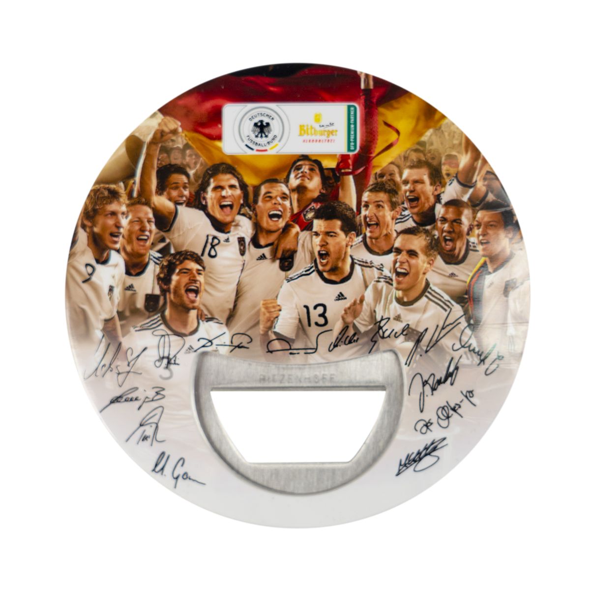 Otwieracz do butelek Bitburger, specjalna edycja kolekcjonerska narodowej drużyny piłkarskiej DFB – Widok 2