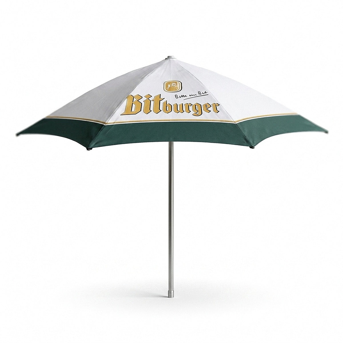 Parasol Bitburger 4 m ⌀ – dla browaru, gastronomii, ogródka piwnego