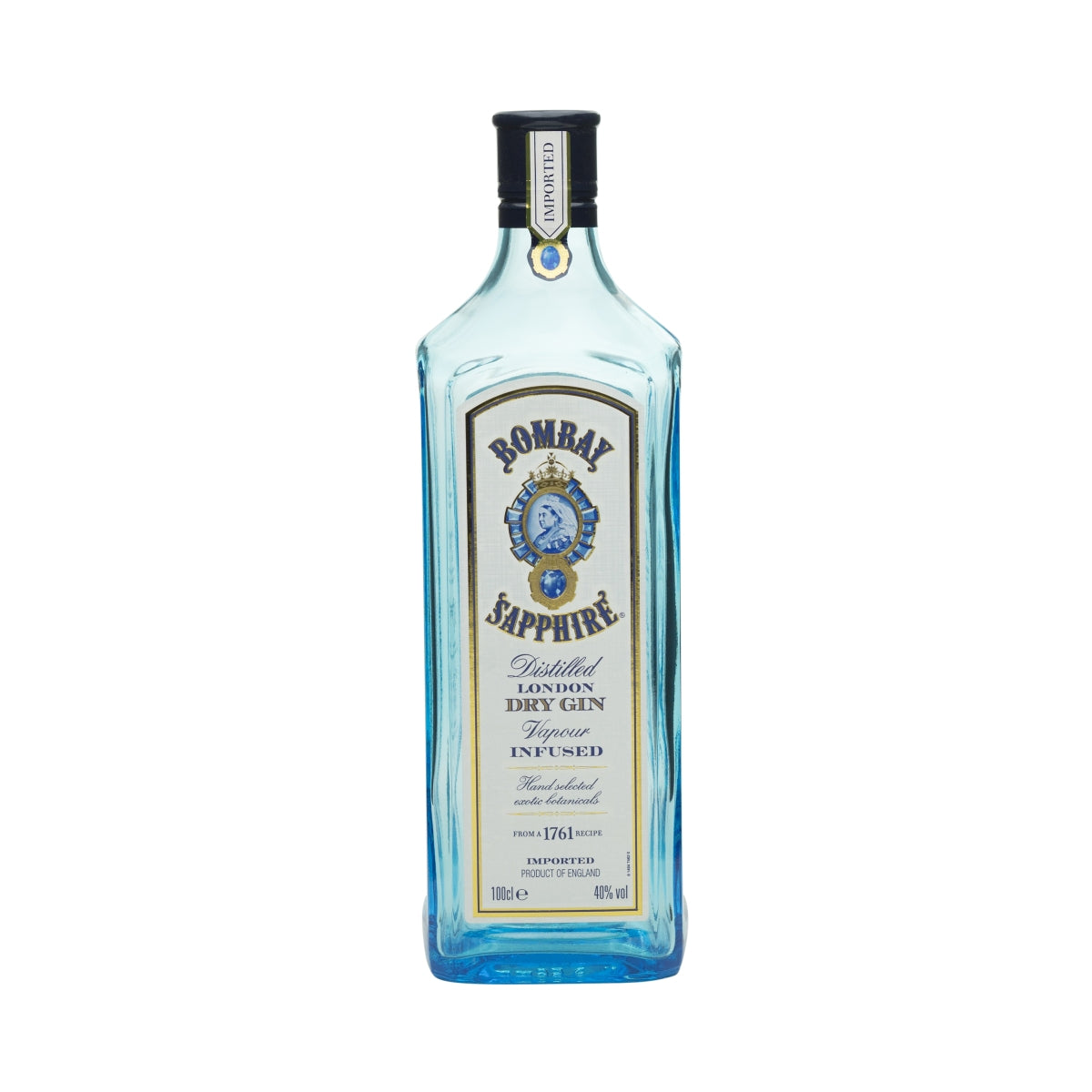 Bombay Sapphire Gin pusta butelka pokazowa 1l atrapa butelki dekoracyjnej EMPTY Bar niebieski