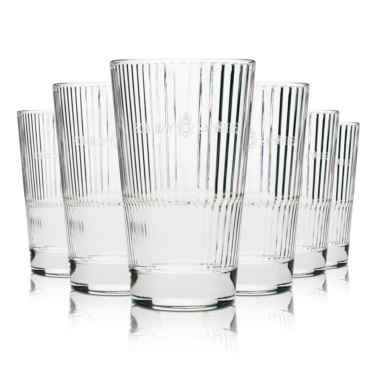 6x Bombay Gin Glass 0.4 Timeless Relief Longdrink Szklanki do koktajli i toniku – Widok 2