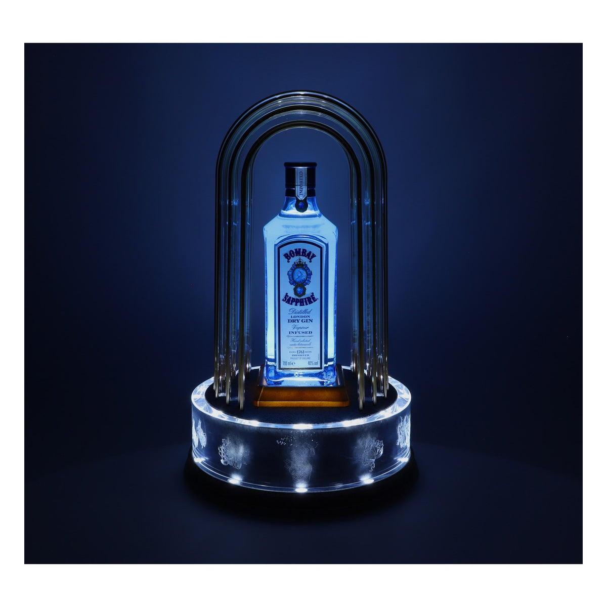 Bombay Sapphire Illuminated Glorifier – lampka na butelkę, neon LED