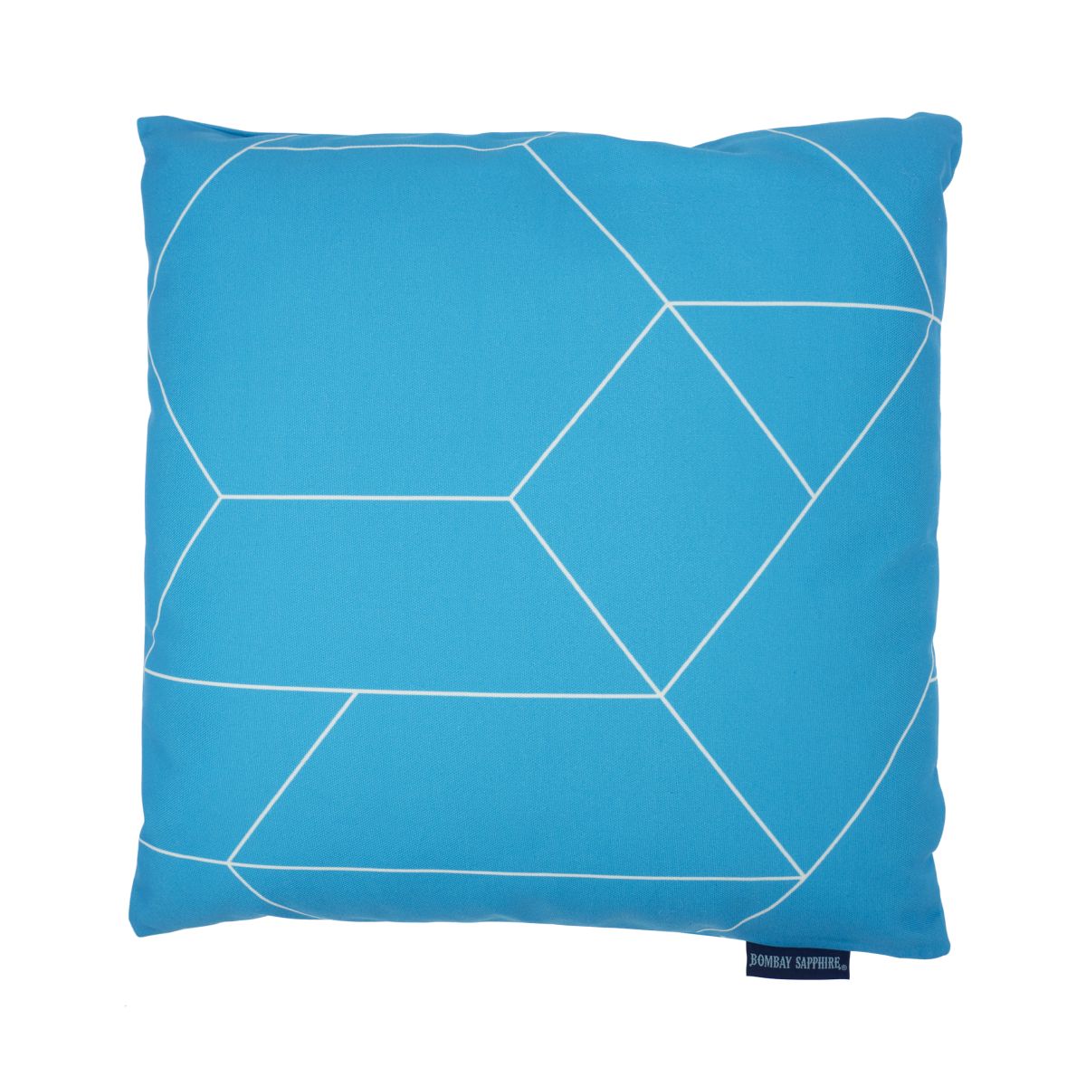 Bombay Sapphire Poduszka 40x40cm Odwracalna Poduszka Niebieska Sofa Mid Deco Salon Zewnętrzny