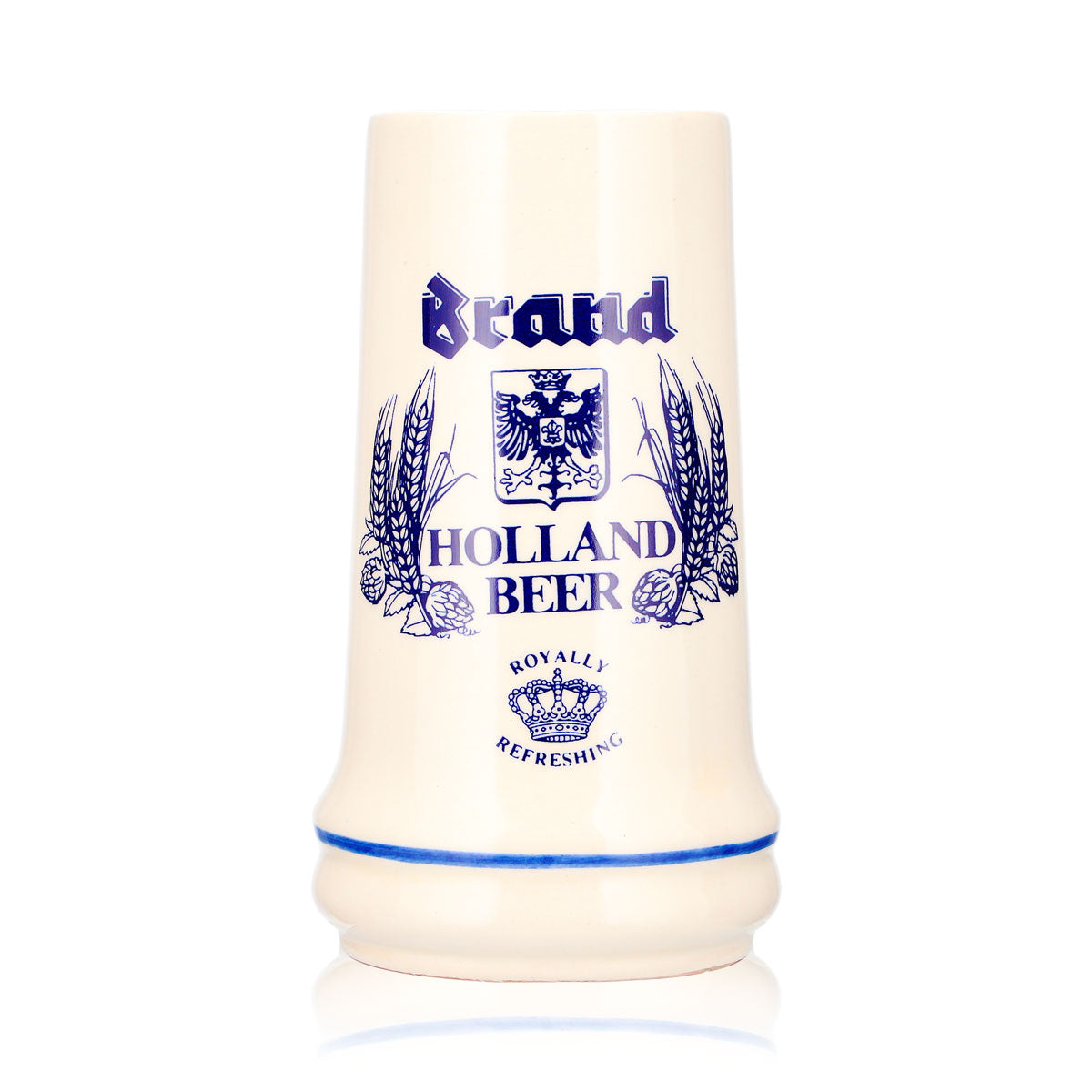 Kufel do piwa, gliniany dzbanek 0,55 l, model „Holland Royally Refreshing”, ceramika – Widok 2