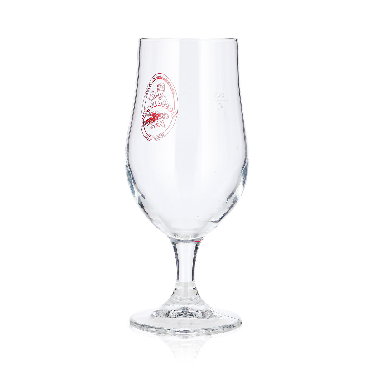 Szklanka do piwa Brasserie de l'Ecir 0,25 l, puchar „Pastourela”, czerwona, Cristal Glass Munique – Widok 4