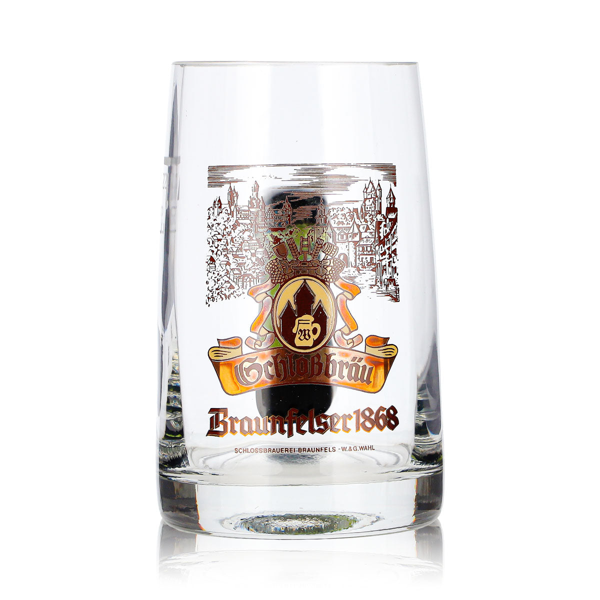 Szklanka do piwa Braunfelser 0,2 l, dzbanek z zielonym uchwytem