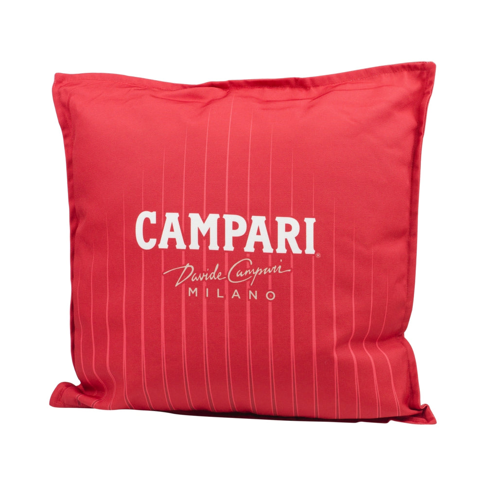 Poduszka Campari czerwona "Milano" tkanina sofa do salonu na zewnątrz dekoracja czerwona Negroni Design