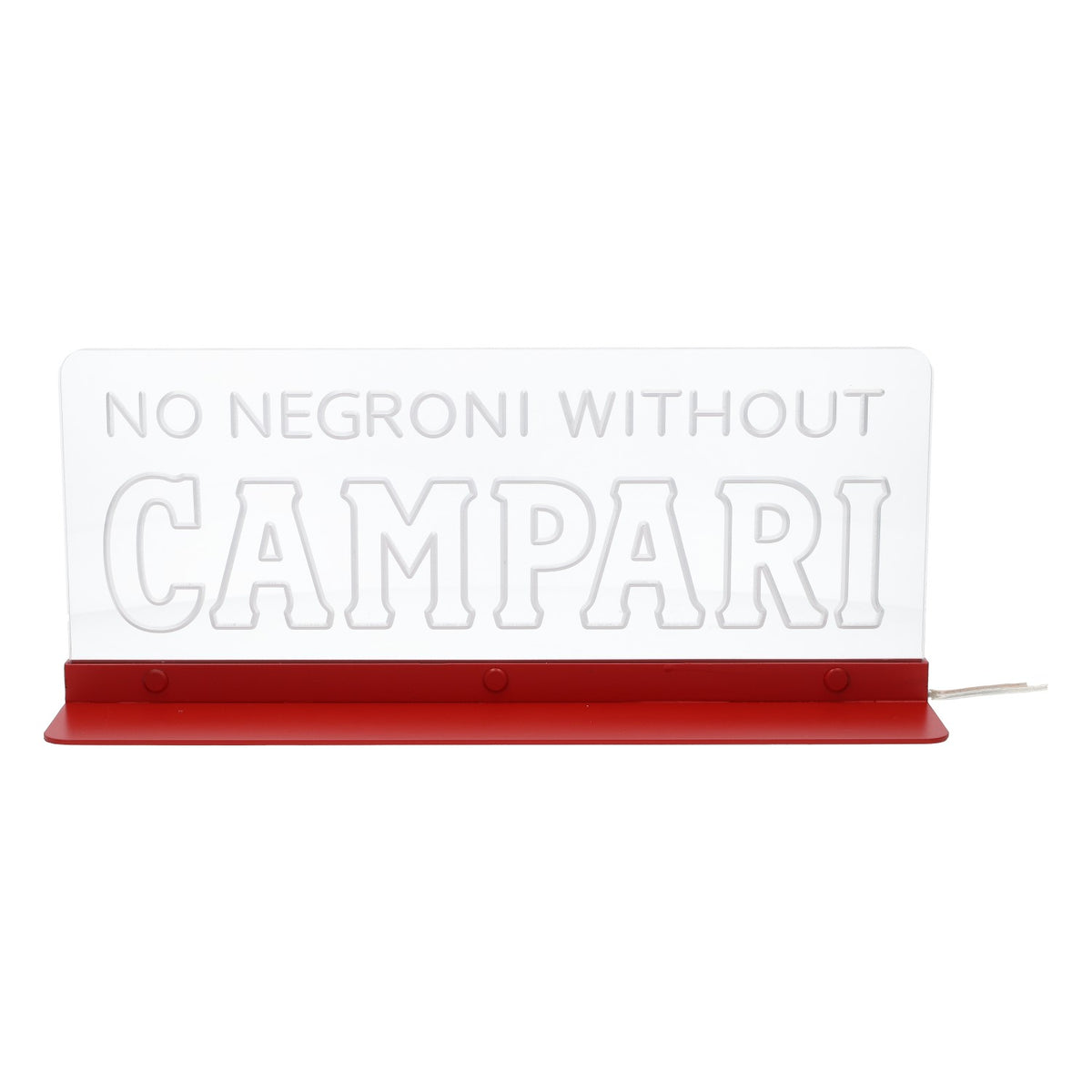 Campari Likör LED Podświetlana reklama „No Negroni Without Campari” – Widok 2