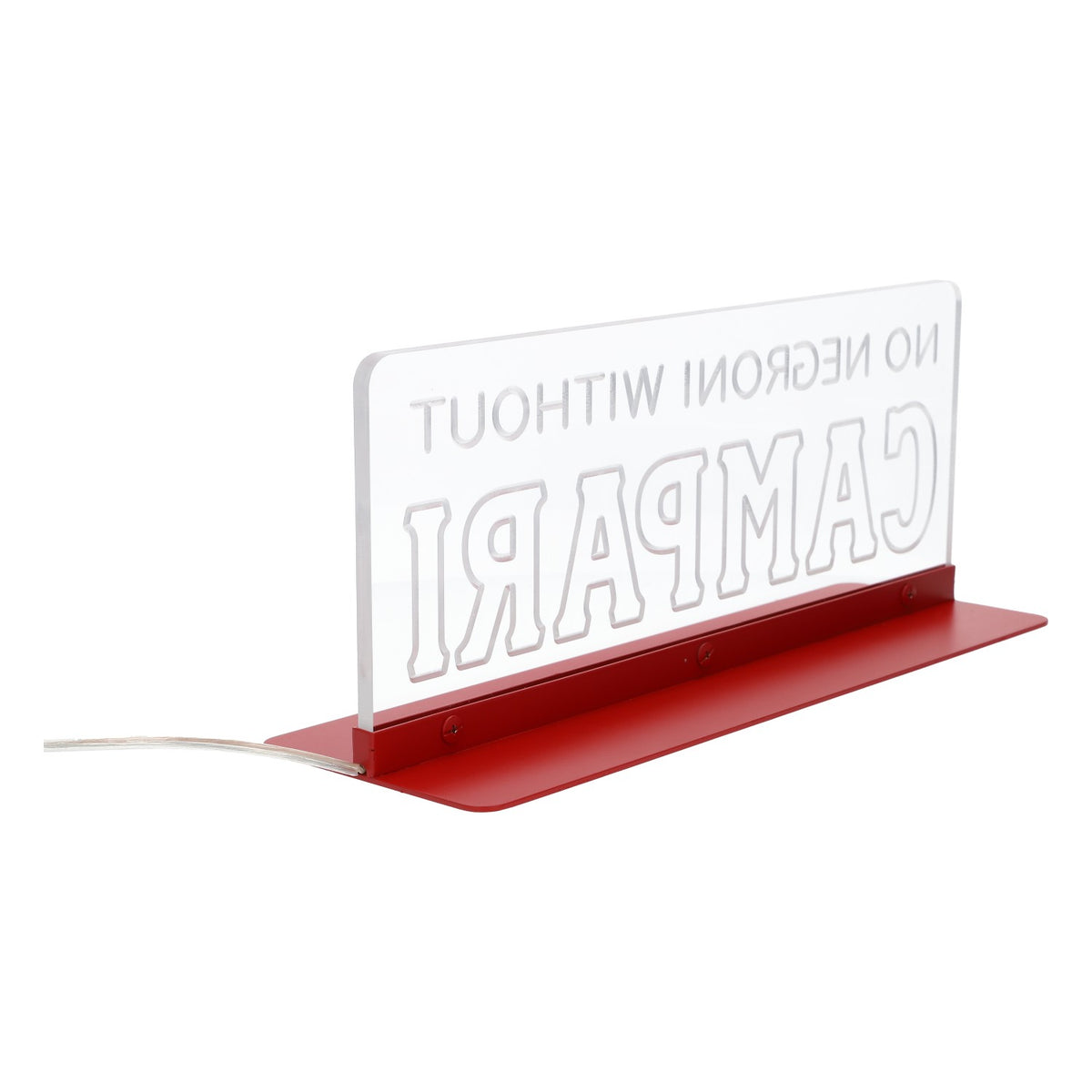 Campari Likör LED Podświetlana reklama „No Negroni Without Campari” – Widok 4
