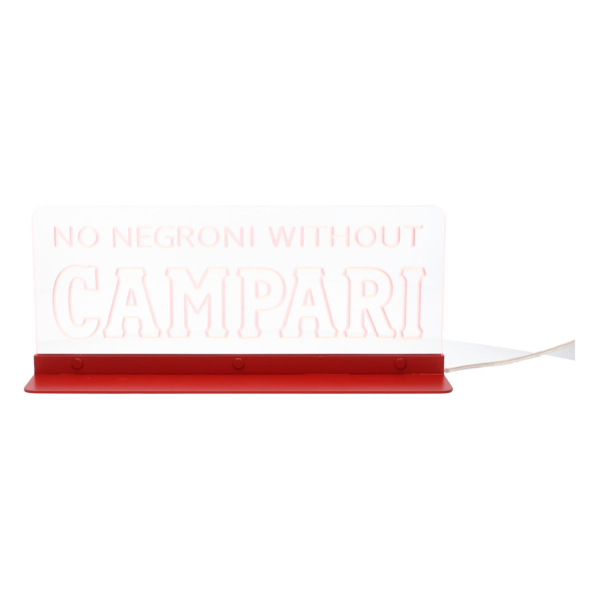 Campari Likör LED Podświetlana reklama „No Negroni Without Campari” – Widok 5