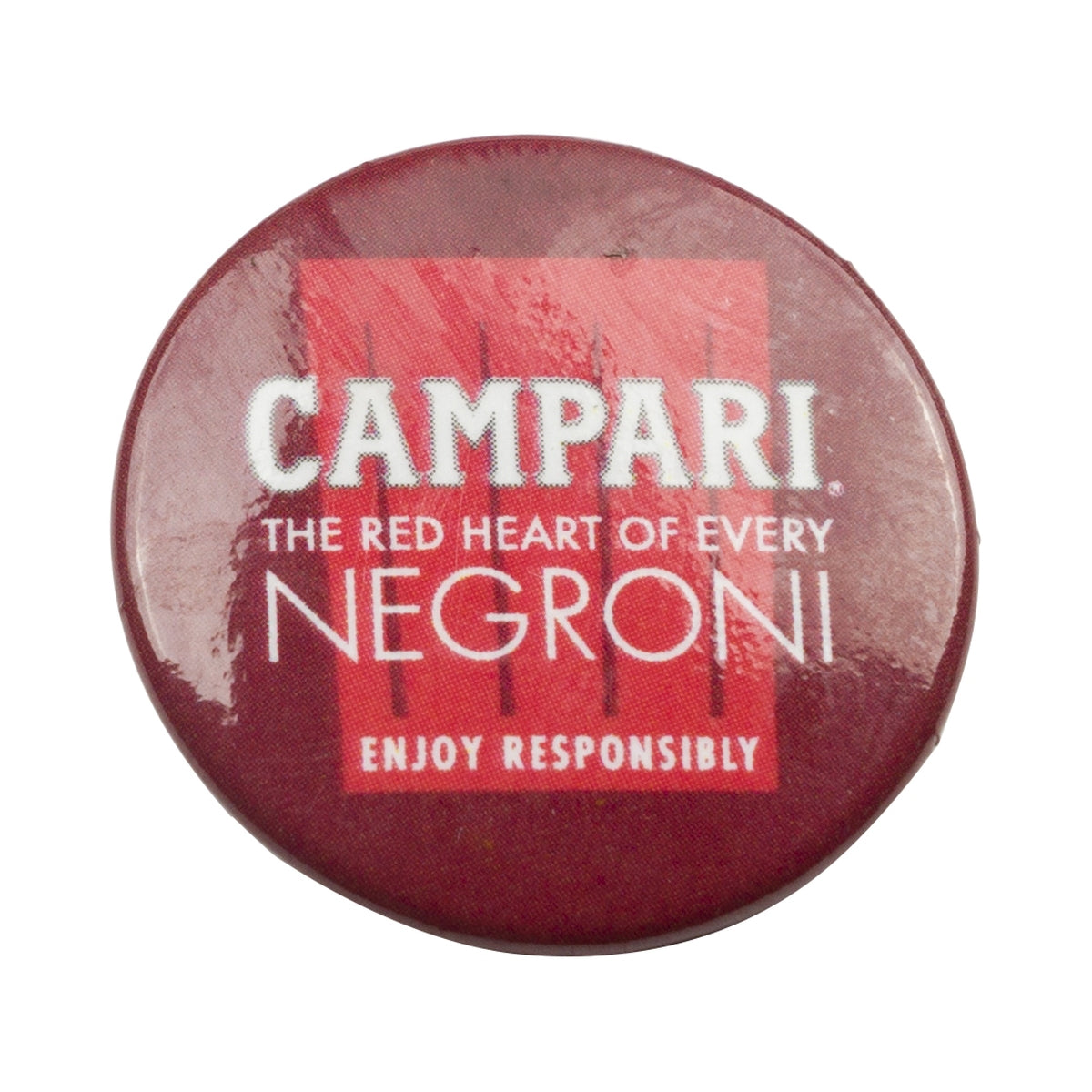 Przypinka do klapy Campari Negroni Przypinka do klapy The Red Heart Cocktail