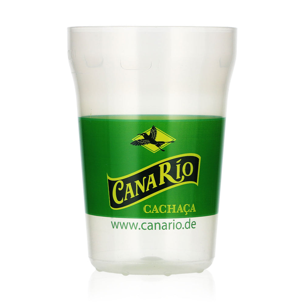 Szklanka do rumu Canario 0,3 l, plastikowy kubek wielokrotnego użytku z Brazylii