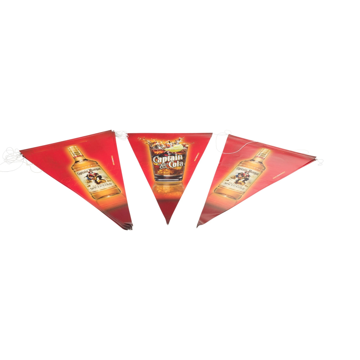Tekturowa girlanda wisząca Captain Morgan Rum Paper Chain Pennant Flag Party Hanging Garland