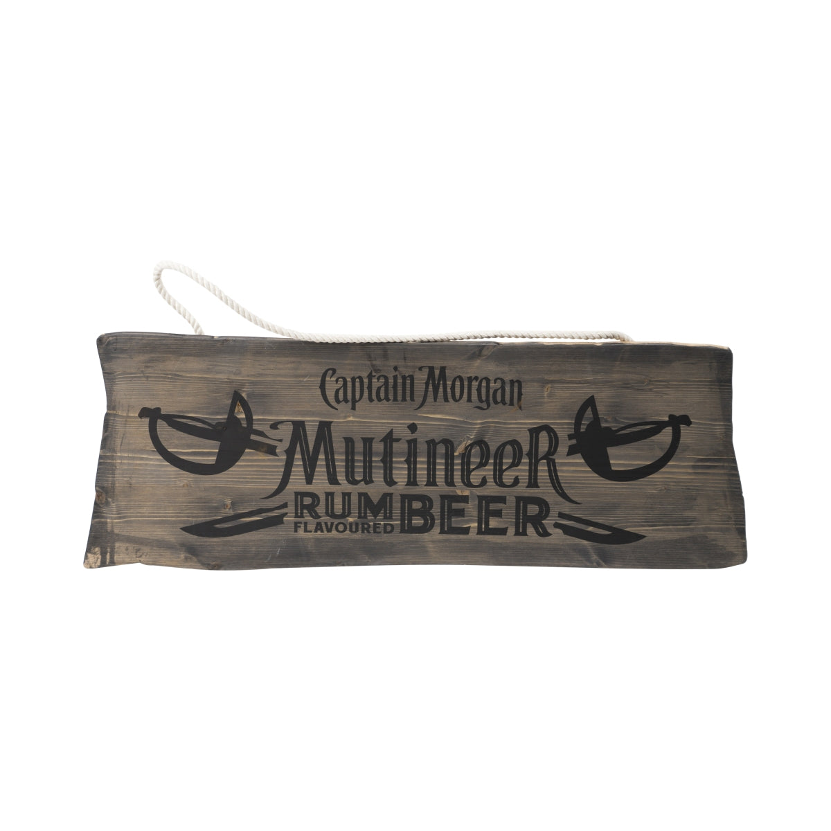 Znak Captain Morgan Rum 80x28cm drewno ze sznurkiem "Mutineer" Beer Deco Bar