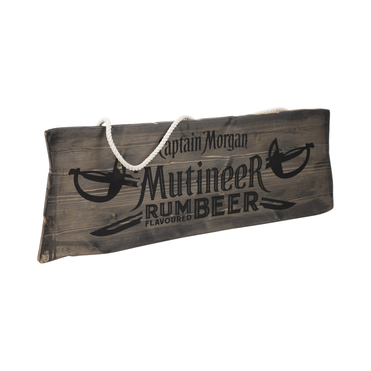 Znak Captain Morgan Rum 80x28cm drewno ze sznurkiem "Mutineer" Beer Deco Bar – Widok 3