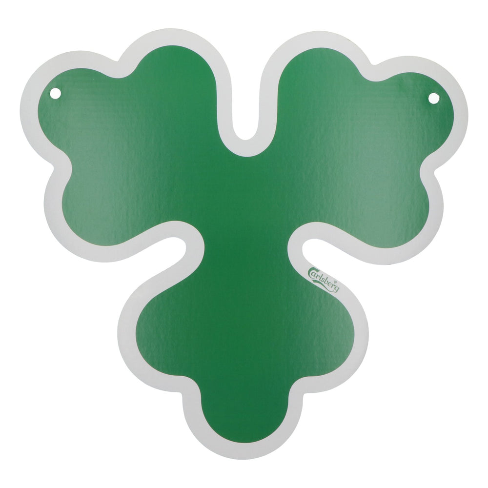 Tabliczka reklamowa piwa Carlsberg, tektura, 50 x 47 cm, nowa, papierowa, zielona, neon, dekoracja barowa