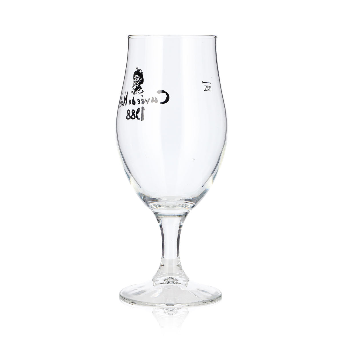 Szklanka do piwa Castelain 0,25 l, puchar Cuvée Noël 1988 – Widok 3