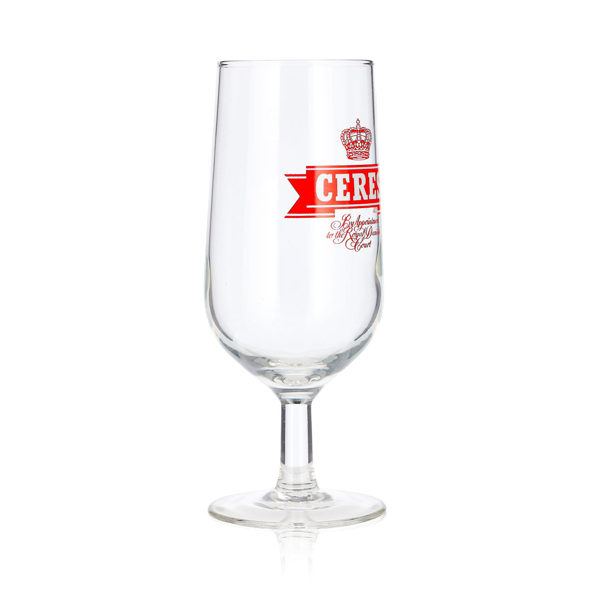 Szklanka do piwa Ceres 0,3 l, puchar, z czerwonym logo – Widok 2