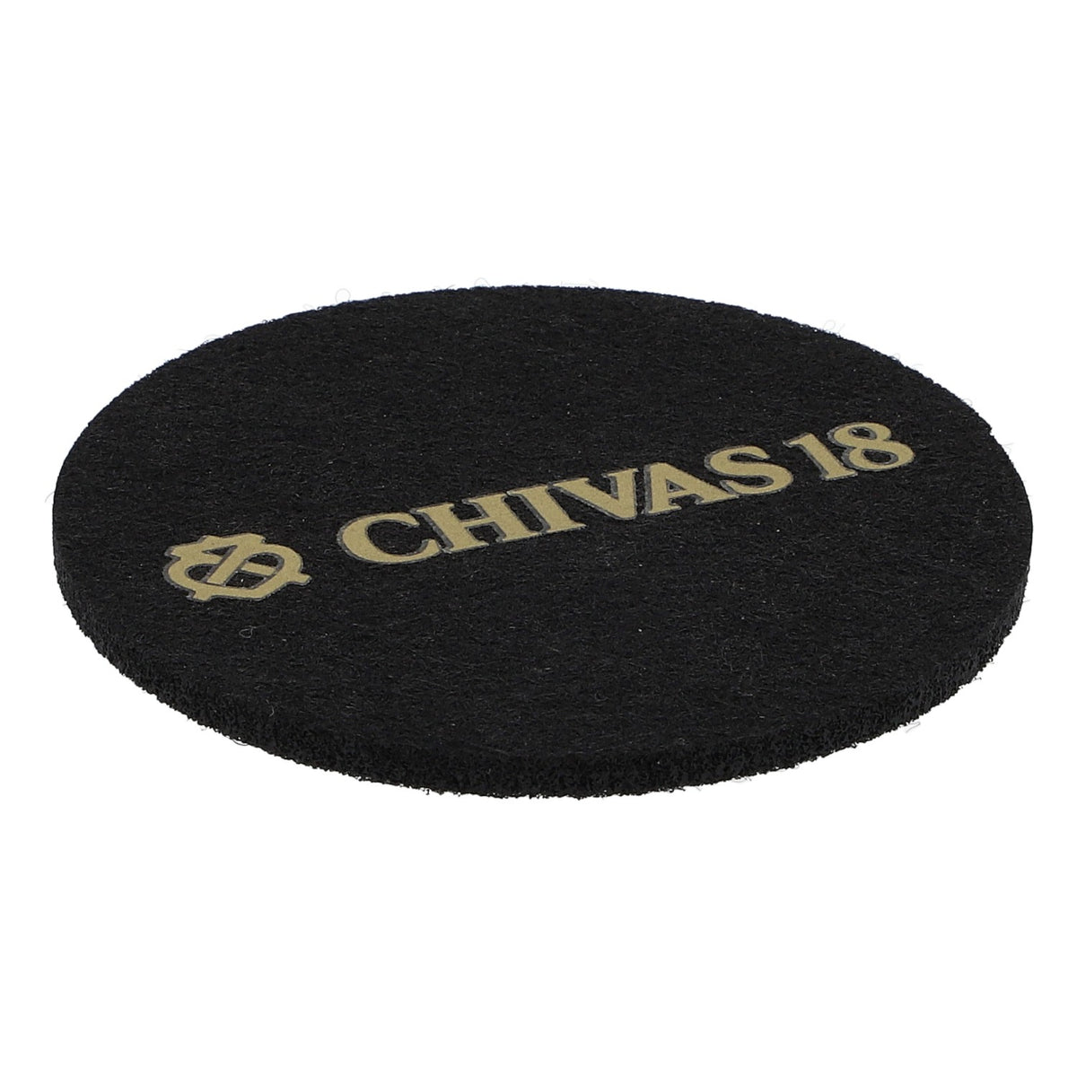 Podkładka pod kieliszki Chivas Regal Whiskey, filcowa, czarna, średnica 6,2 cm „Chivas 18”