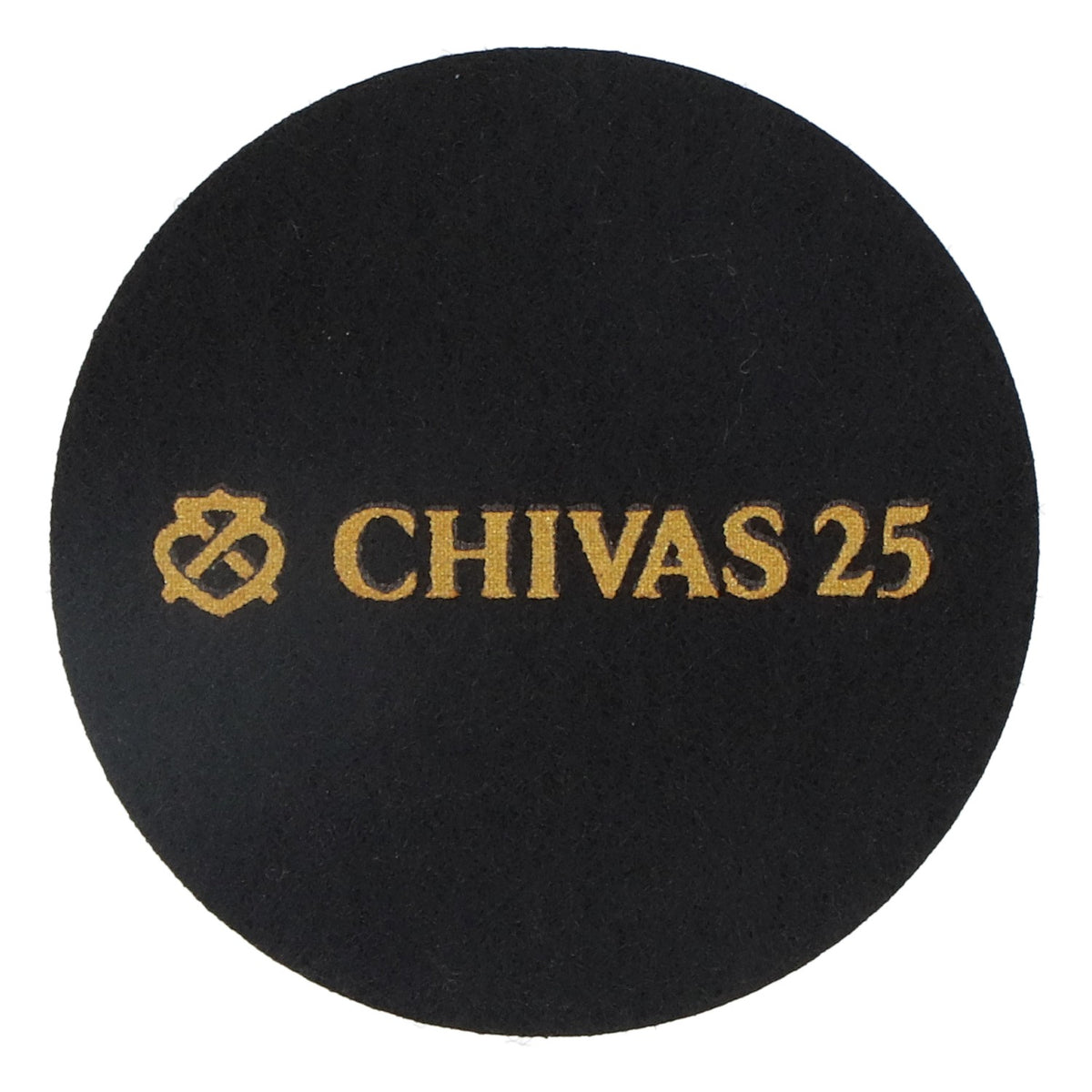 Podkładka pod kieliszek Chivas Regal Whiskey, filcowa, czarna, średnica 6,2 cm „Chivas 25” – Widok 2